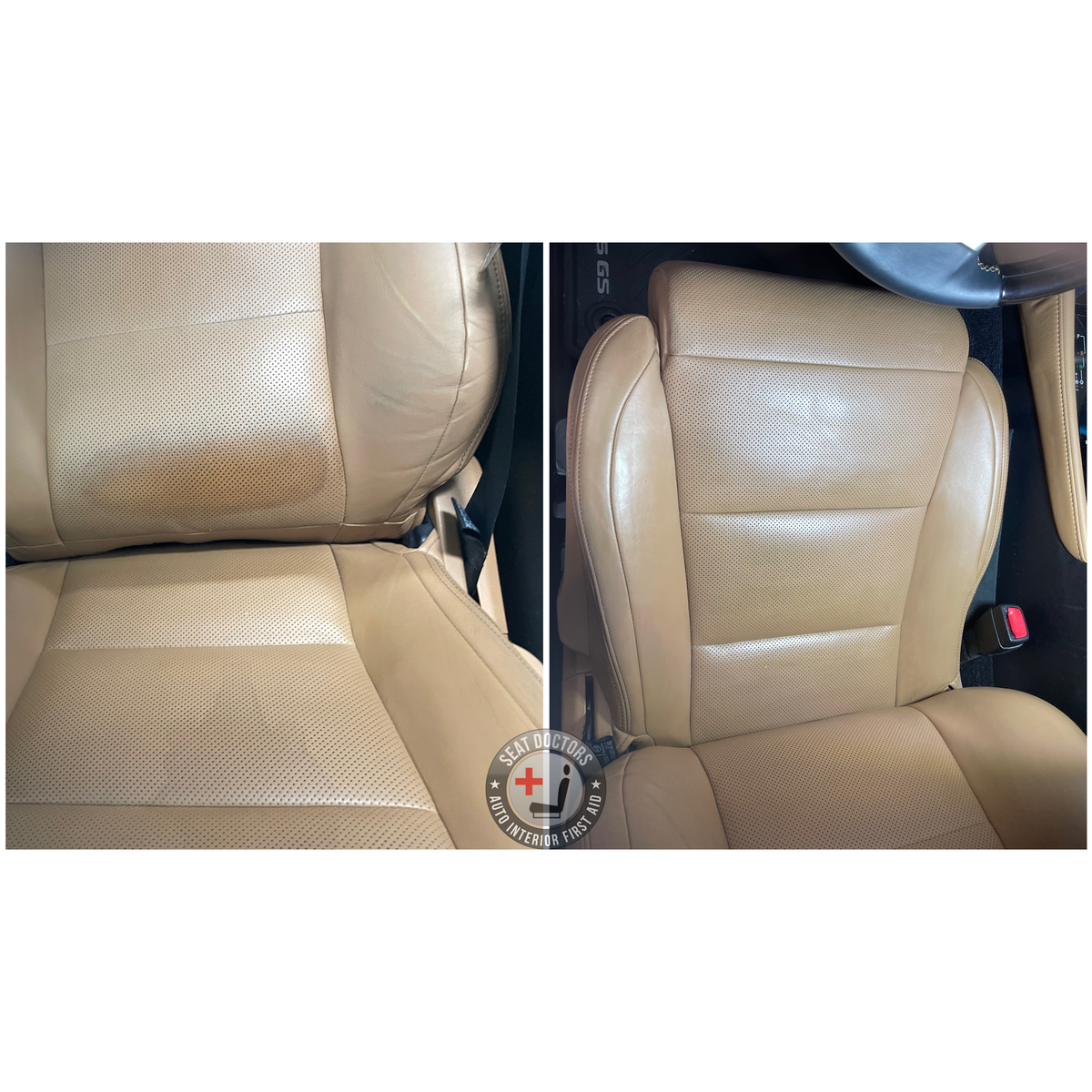Color Repair - 2013 Lexus GS 350 - Flaxen Saddle leather