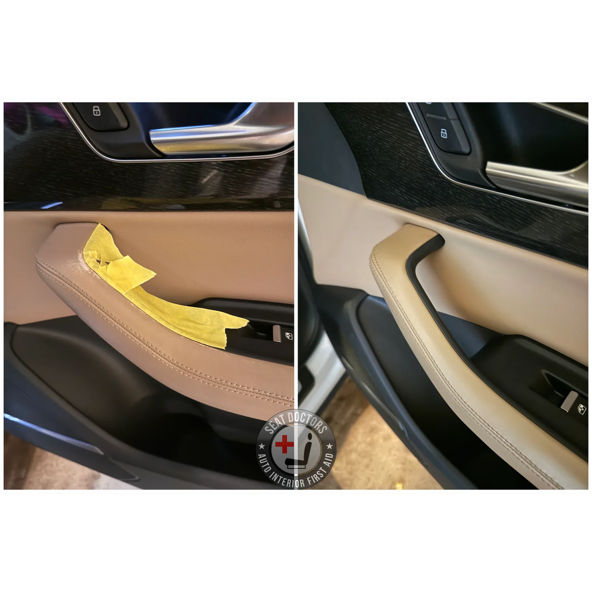 Color Repair - 2018 Audi Q7 with Saiga Beige leather