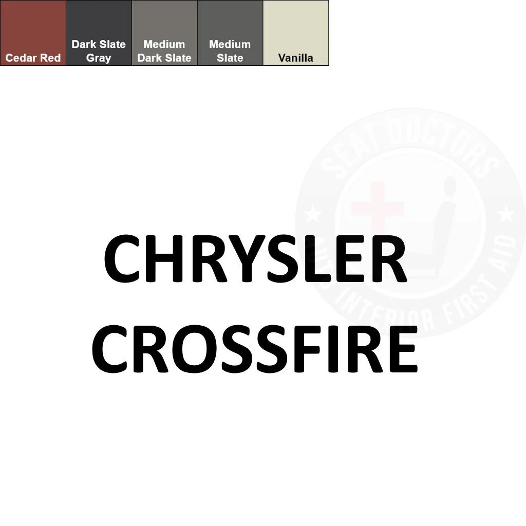 Chrysler Crossfire Leather Dye