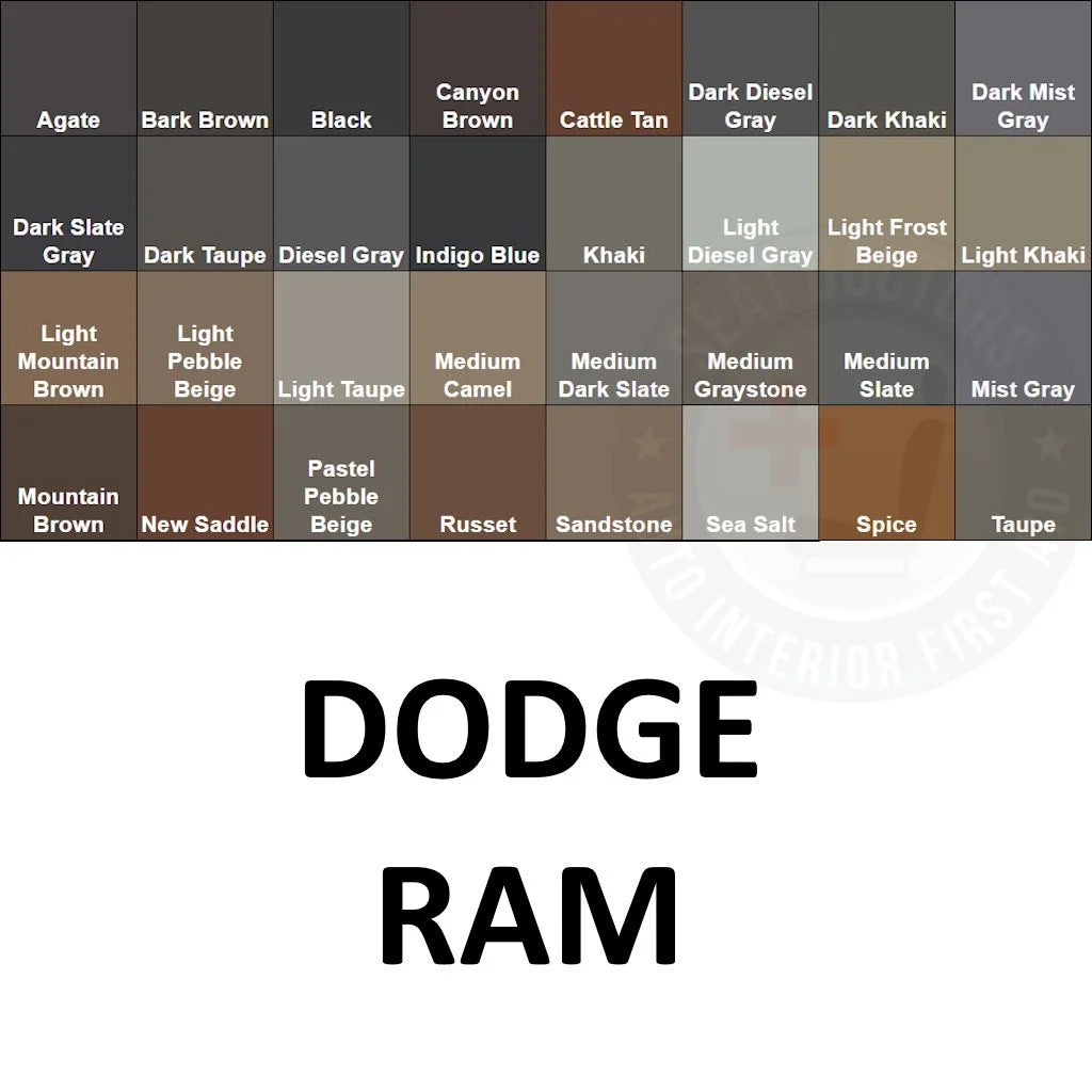 Dodge Ram Leather Dye