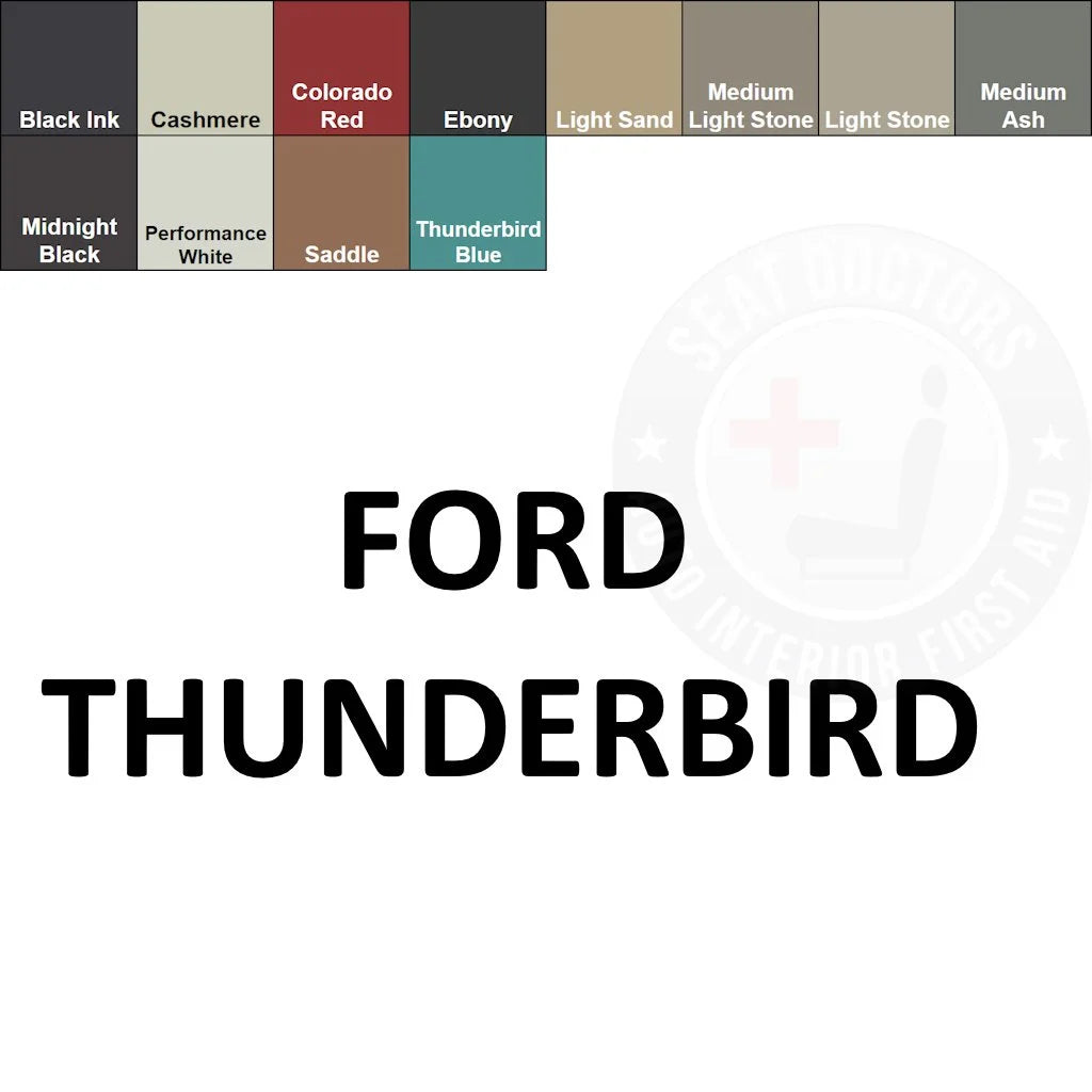 Ford Thunderbird Leather Dye