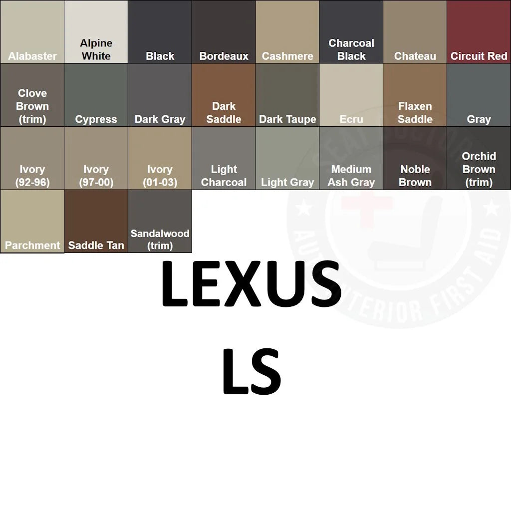 Lexus LS Leather Dye