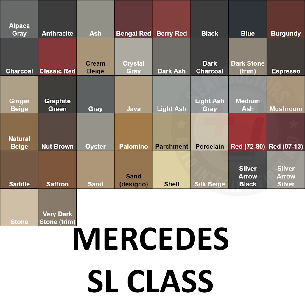 Mercedes Benz SL Class Leather Dye