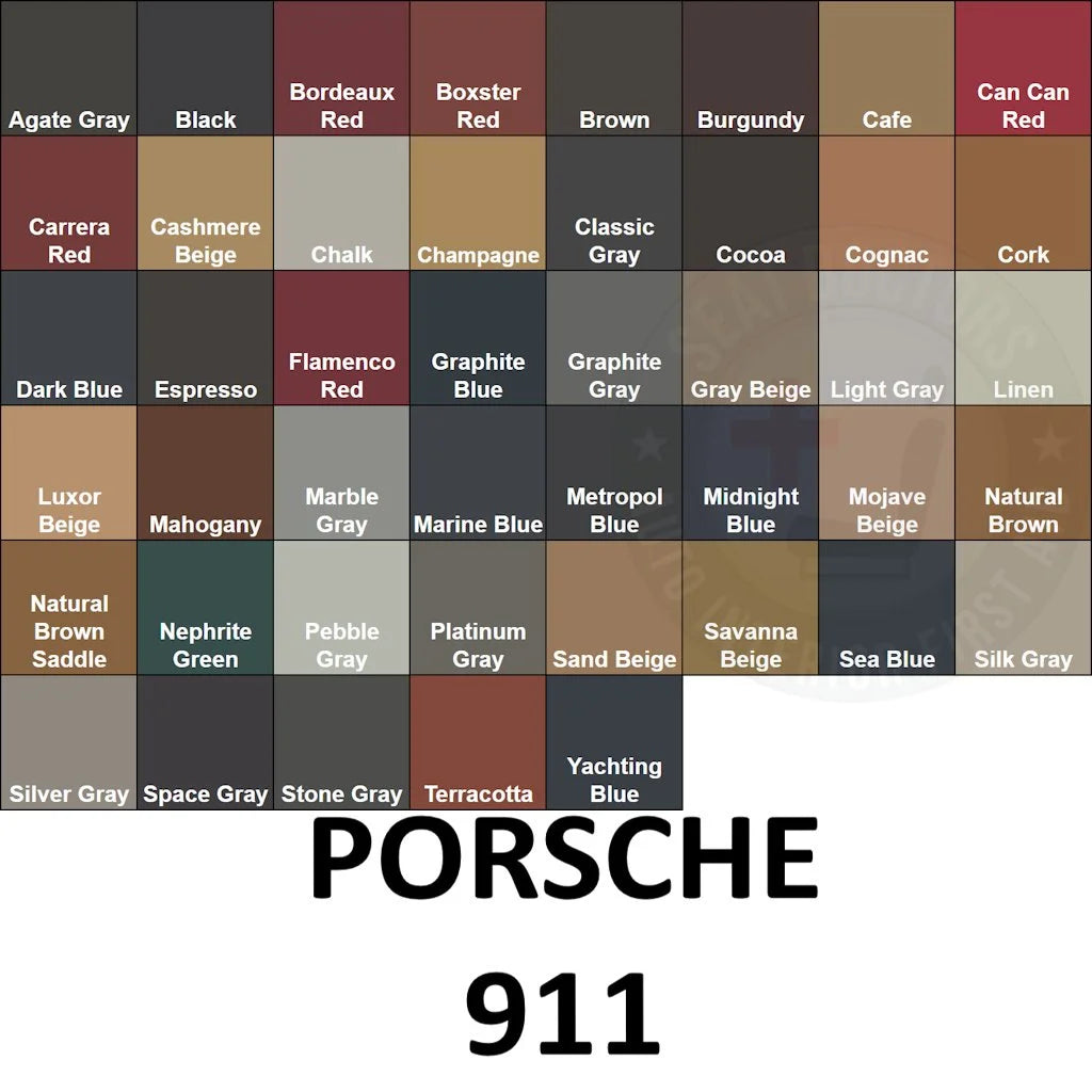 Porsche 911 Leather Dye