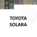Toyota Solara Leather Dye