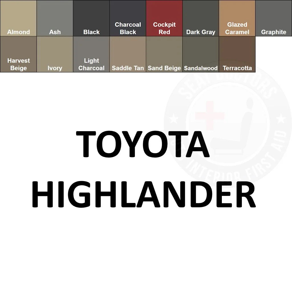 Toyota Highlander Leather Dye
